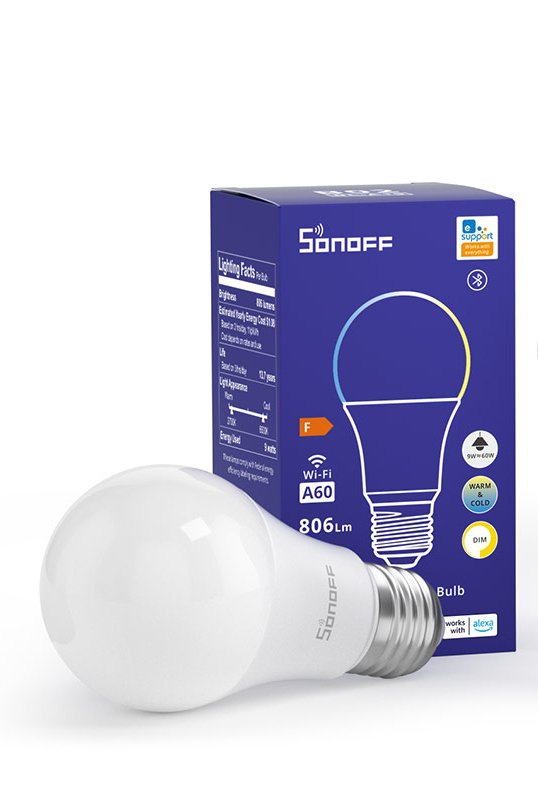 Bombilla Inteligente Sonoff B02-Bl-A60 9w Rgb Wifi/Bluetooth Blanco