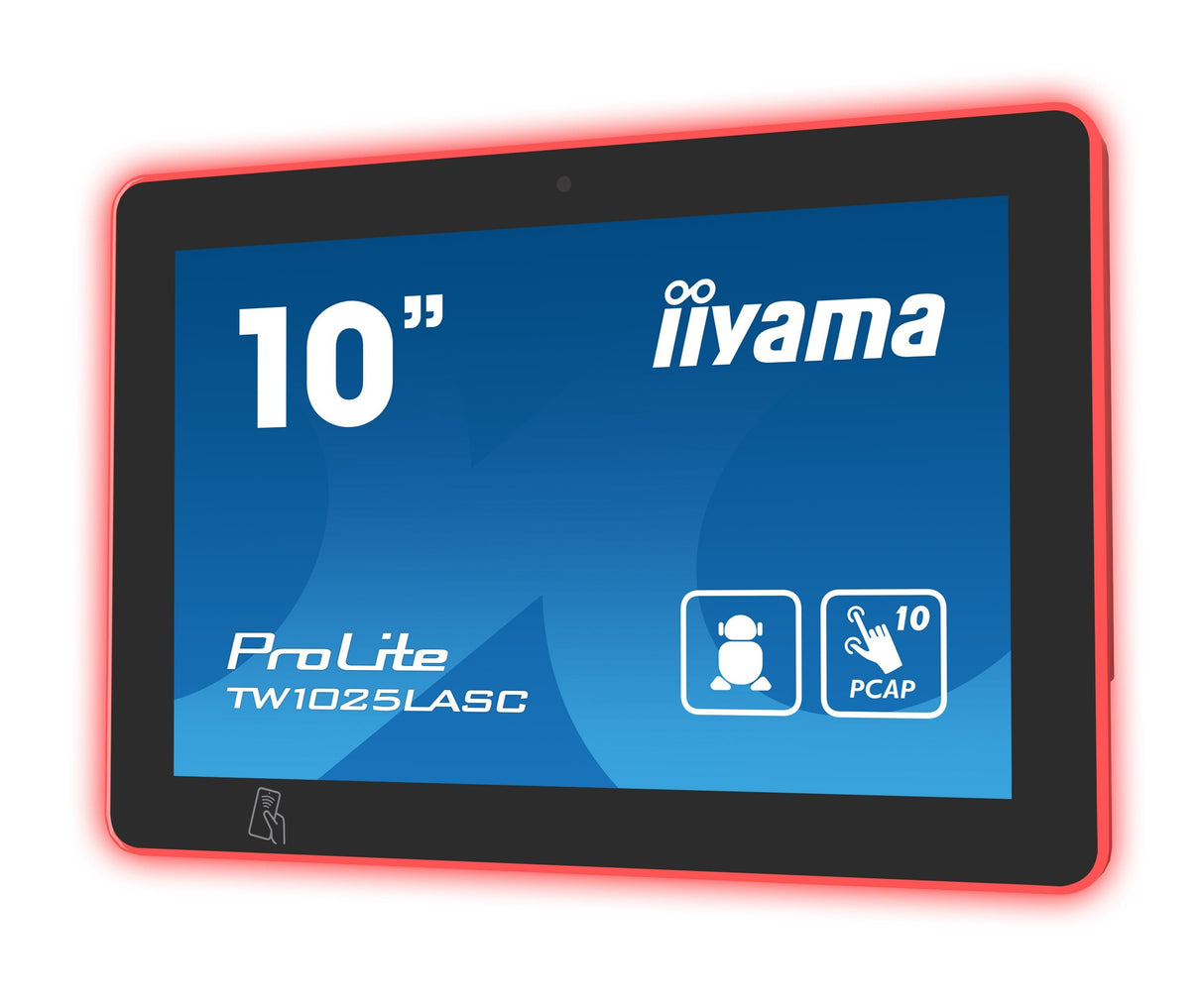 Iiyama Tw1025lasc-B1pnr Pantalla Para Sala De Reuniones 25,6 Cm (10.1") 1280 X 800 Pixeles Led 802.11b, 802.11g, Wi-Fi 4 (802.11n) Negro Plástico Bluetooth