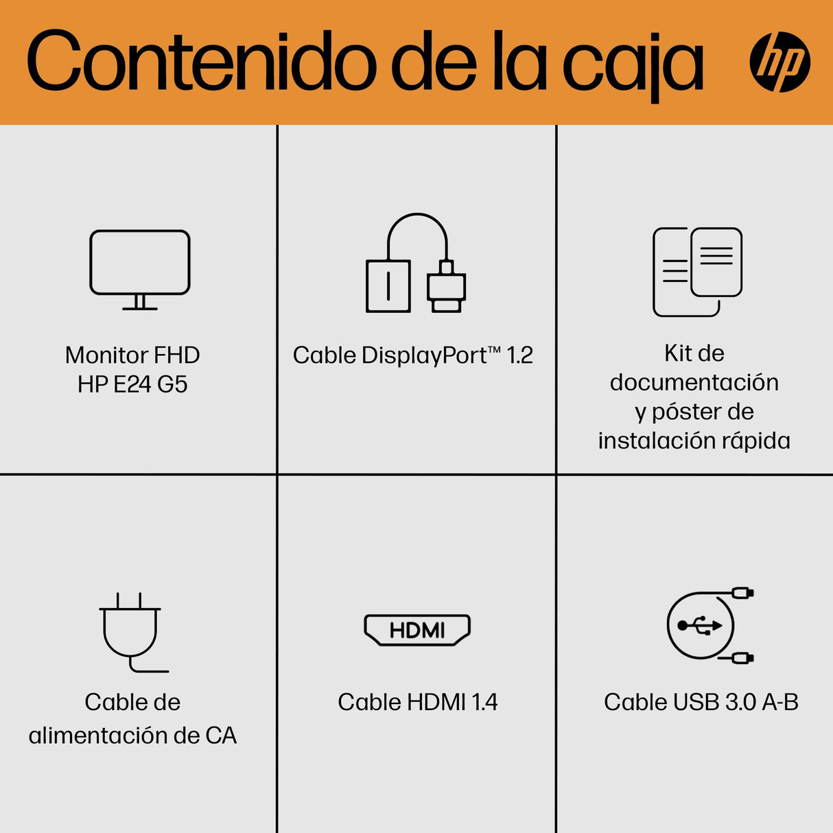 EAN 0196786616549 - HP E24 G5 FHD PVC Free Monitor pantalla para PC 60,5 cm (23.8") 1920 x 1080 Pixeles Full HD LCD Negro, Pl imagen 4