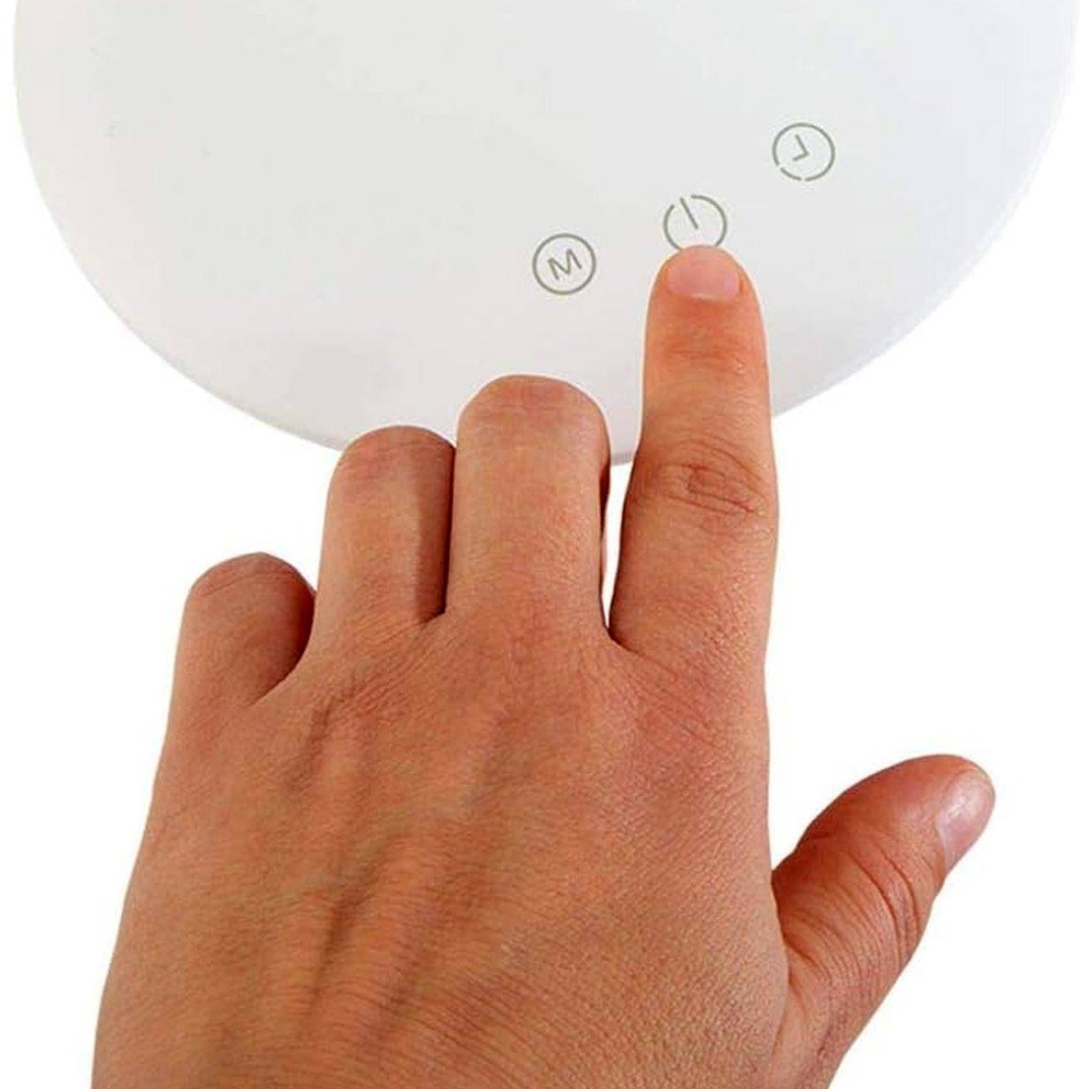 Techly I-Lamp-Dsk10 Lámpara Led De Escritorio Táctil De 5.5w Con Cargador Qi De 15w