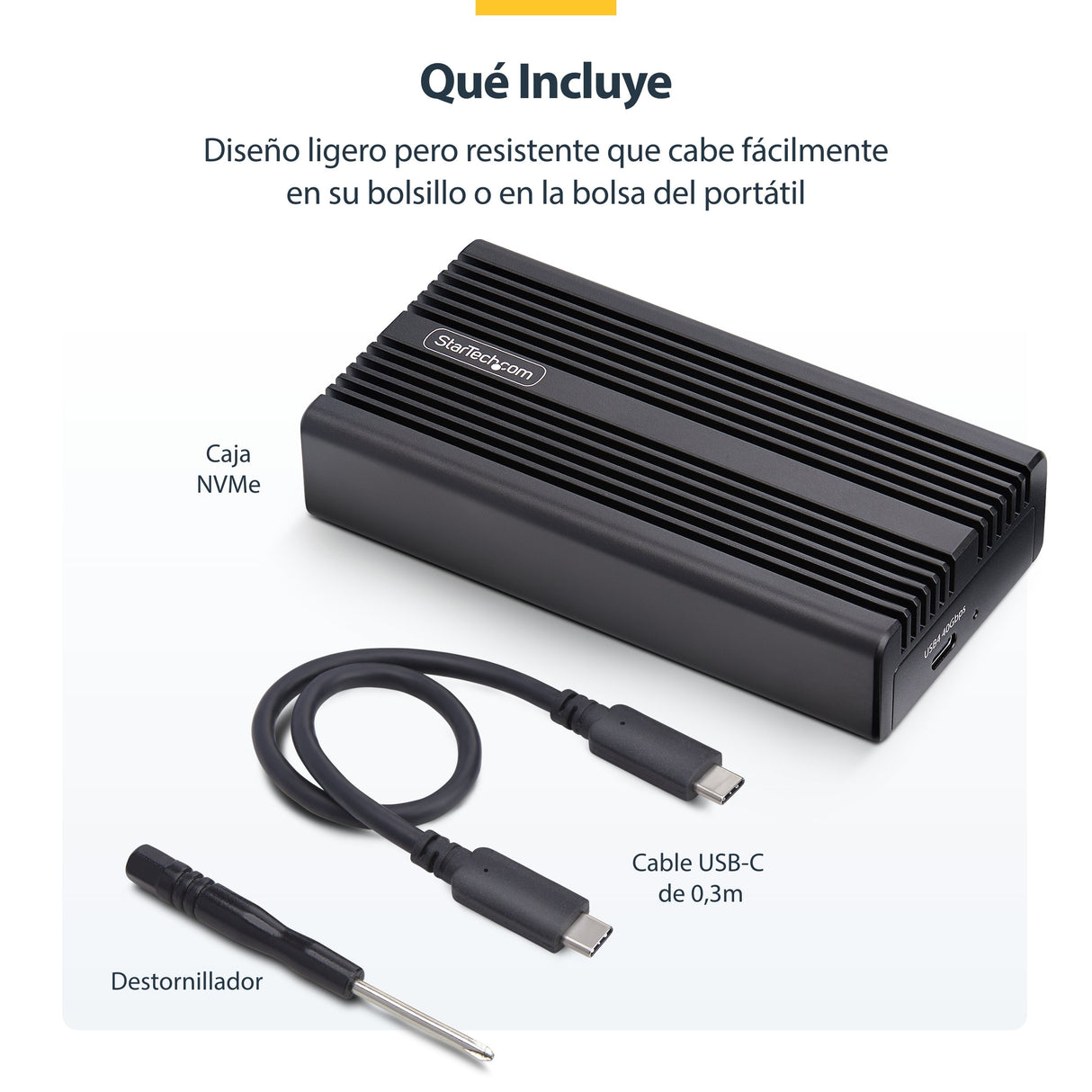 EAN 0065030907248 - StarTech.com 1USB4-NVME-ENCLOSURE caja para disco duro externo Caja externa para unidad de estado sólido imagen 14