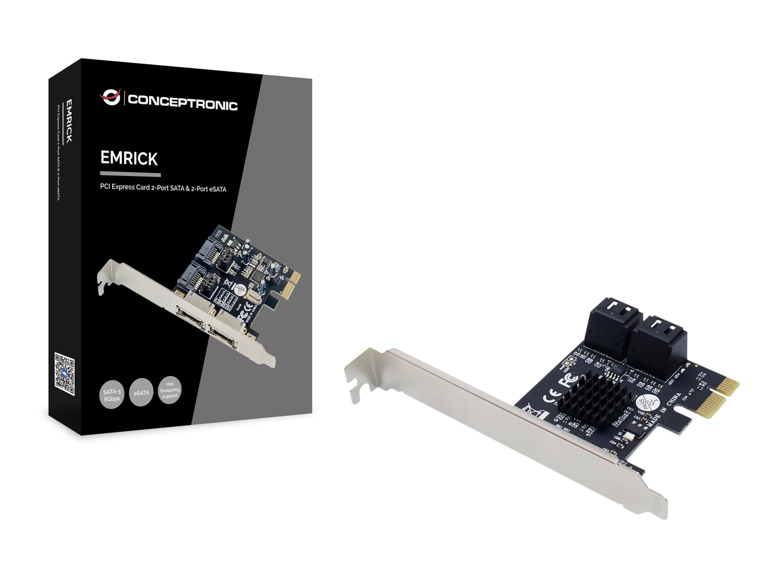 Conceptronic Tarjeta Pci Expres 2puertos Sata3 6gb/S