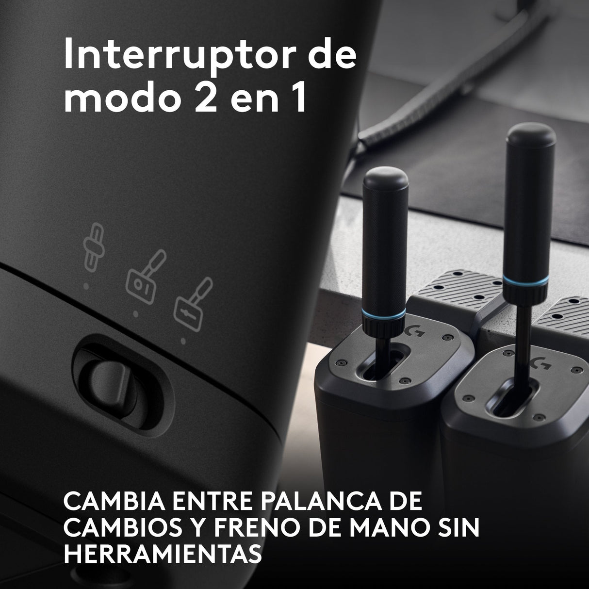 Logitech G Rs Shifter & Handbrake Cambiador Secuencial Cableado Para Microsoft Xbox One Microsoft Xbox Series S Microsoft Xbox Series X Sony Playstation 4 Sony Playstation 5 Pc