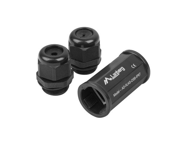 EAN 5901969418668 - Lanberg AD-RJ45-OS6-IP67 cambiador de género para cable RJ-45 Negro imagen 1