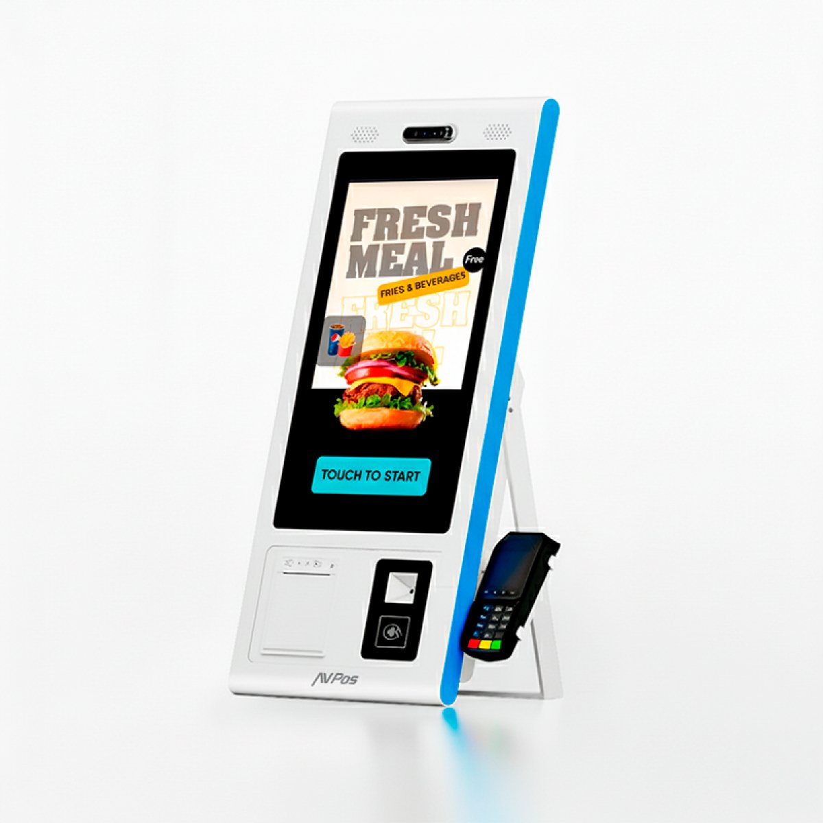 Avpos Kiosko Autoservicio Sobremesa Dk22 - 22 Pulgadas Tactil - Rk3568 - 8gb Memoria - Ssd 128gb - Escaner 2d -