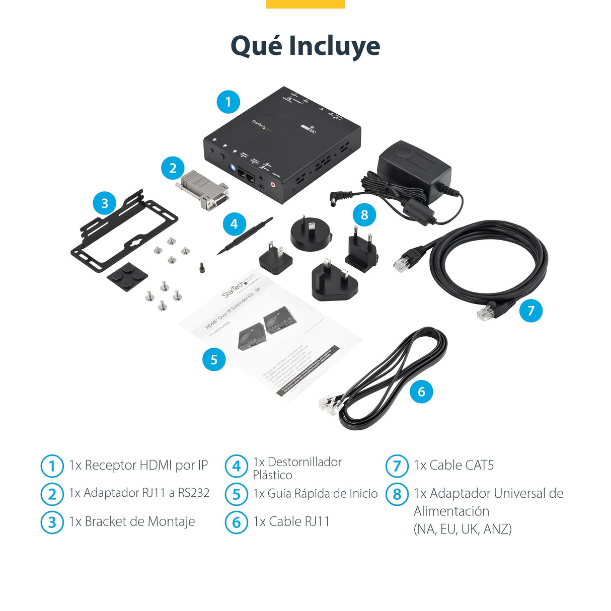 Startech.Com St12mhdlan4r Extensor Audio/Video Receptor Av Negro