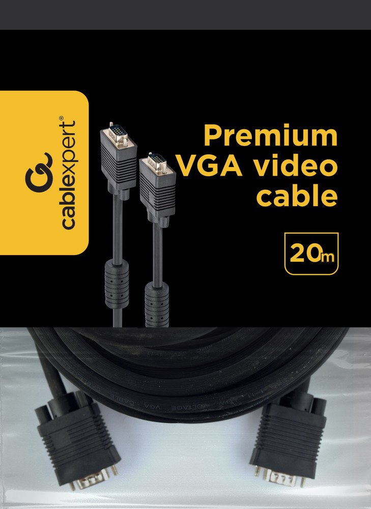 EAN 8716309074223 - Gembird VGA, 20 m cable VGA VGA (D-Sub) Negro imagen 2