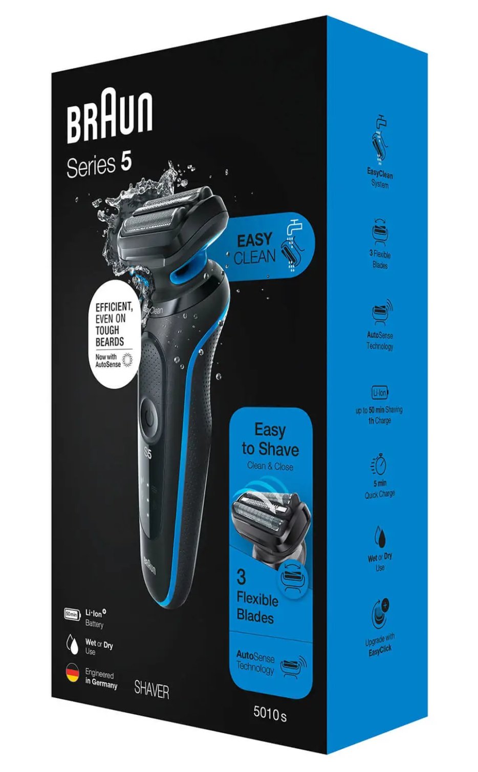EAN 4210201432197 - Braun 51-B1000s Máquina de afeitar de láminas Negro, Azul imagen 7
