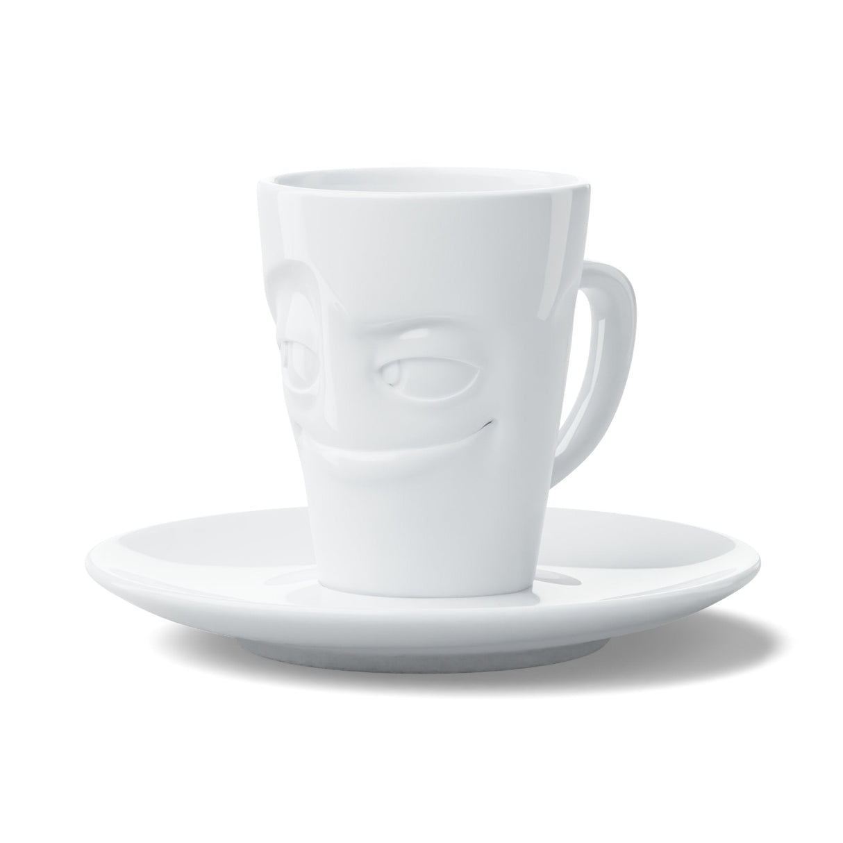 Fiftyeight Espresso Mug Con Henkel 80ml - Verschmitzt Blanco