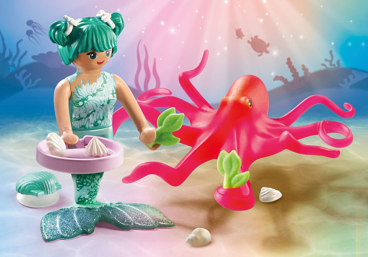 Playmobil 71503 Princesa Sirena Mágica Con Pulpo Que Cambia De Color
