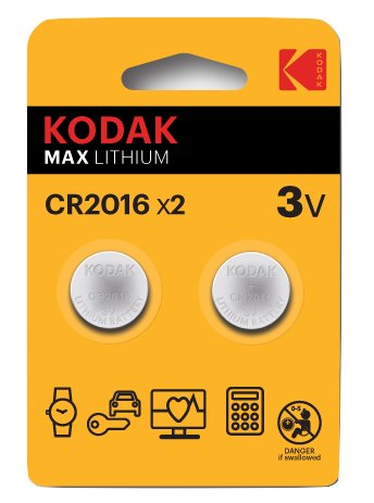 Blister Pilas Kodak Boton Litio Ultra Cr 2016 Blister 2 Pilas