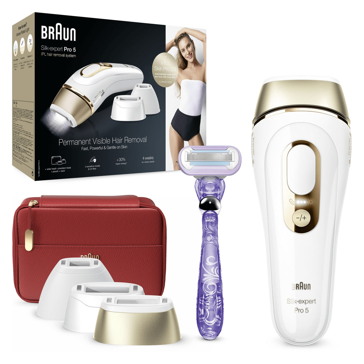 Braun Silk-Expert Pro Silk·Expert Pro 5 Pl5267 Luz Pulsada Intensa (Ipl) Oro, Blanco