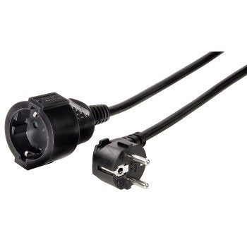Hama Cable Extension Schucko 5m Negro