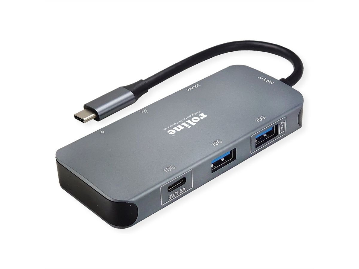 Usb 3.2 Gen 2 Tipo C Multiport Estación De Acoplamiento 4k Hdmi Lan