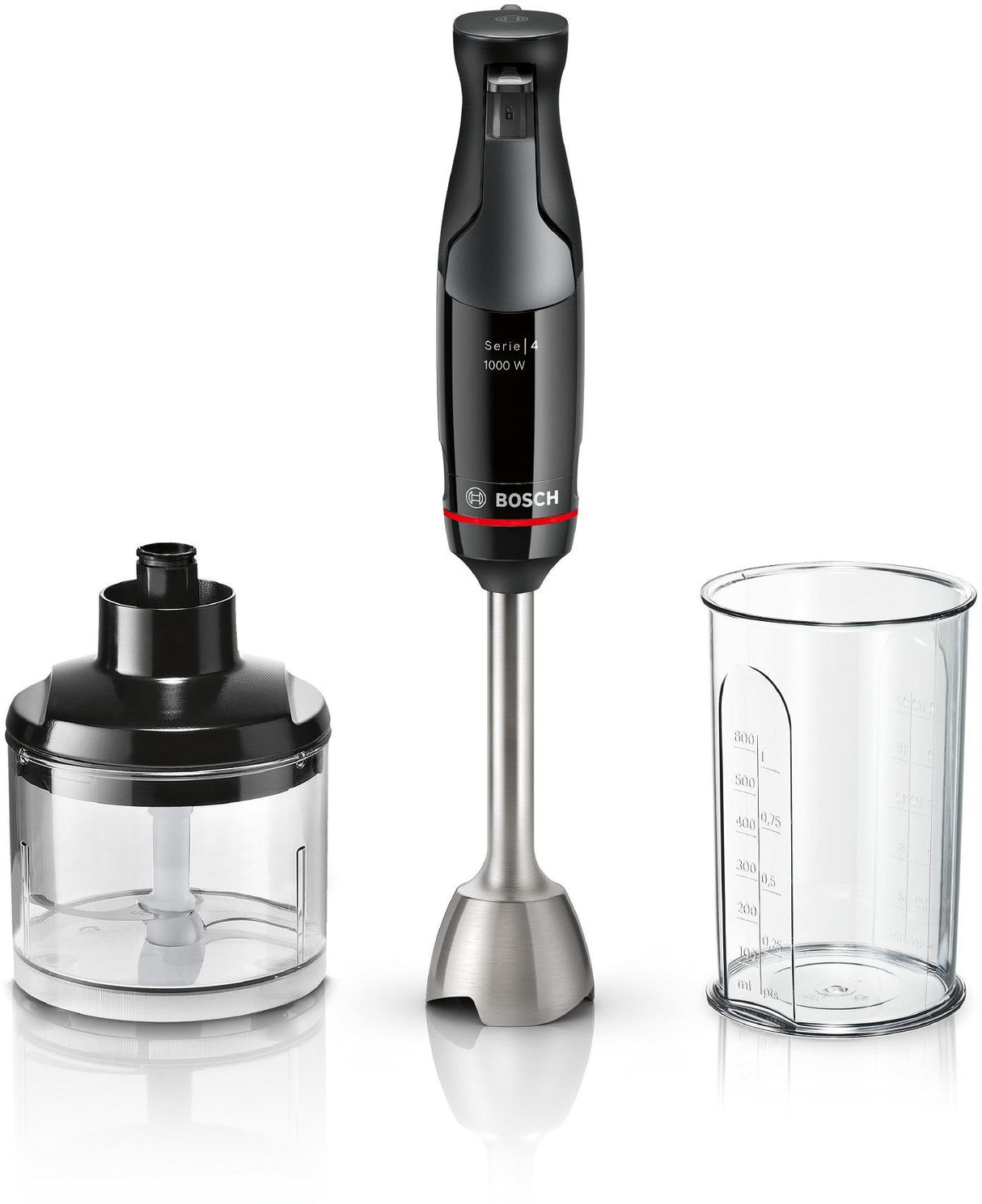 EAN 4242005346639 - Bosch Serie 4 MSM4B620 licuadora 0,6 L Batidora de inmersión 1000 W Negro imagen 1