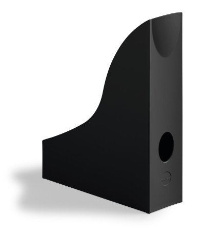 Durable Eco Estante Para Revistas Plástico Negro