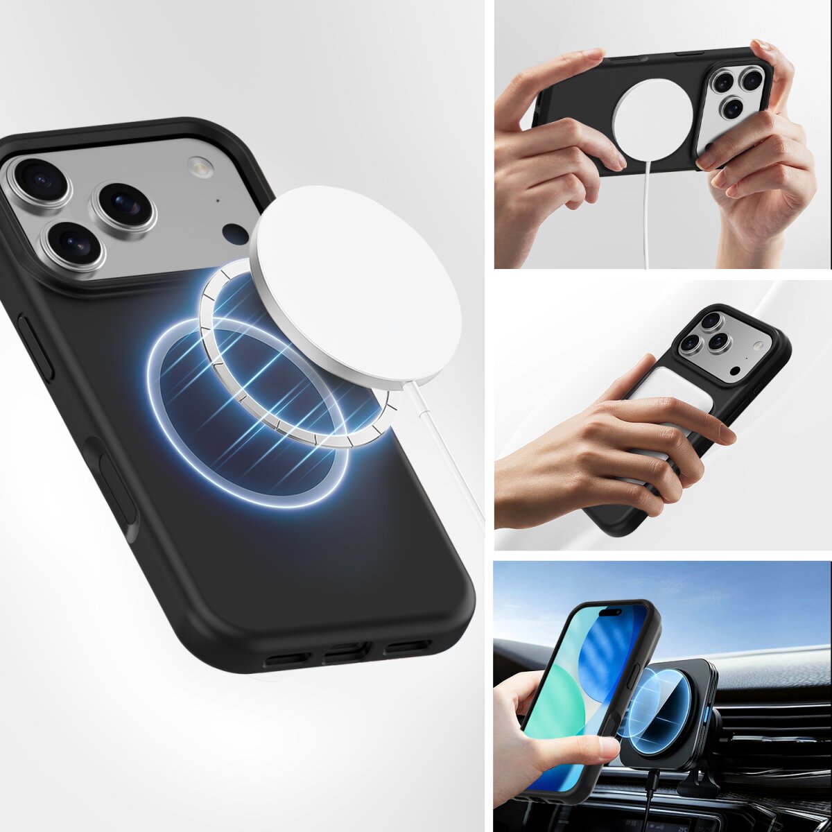 4smarts Funda De Silicona Cupertino Para Apple Iphone 17 Pro Max Magsafe-Kompatibel