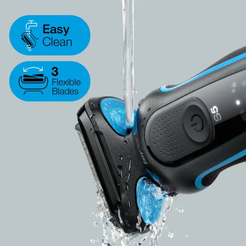 EAN 4210201432777 - Braun Series 5 51-B1820s Máquina de afeitar de láminas Negro, Azul imagen 3