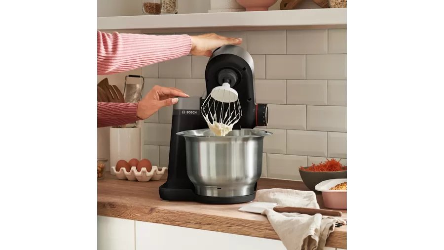 EAN 4242005252350 - Bosch Serie 2 MUMS2VM00 robot de cocina 900 W 3,8 L Negro, Plata imagen 8