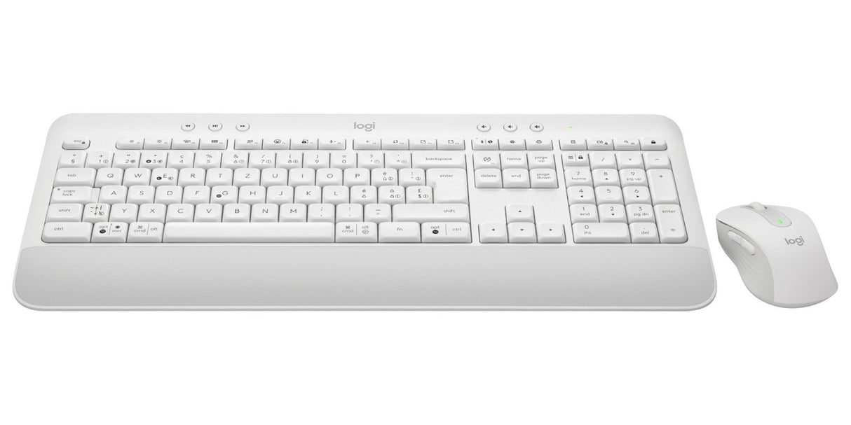 Logitech Signature Mk650 Combo For Business Juego De Teclado Y Ratón Inalámbrico Bluetooth Le Qwertz Suizo Blanco Hueso