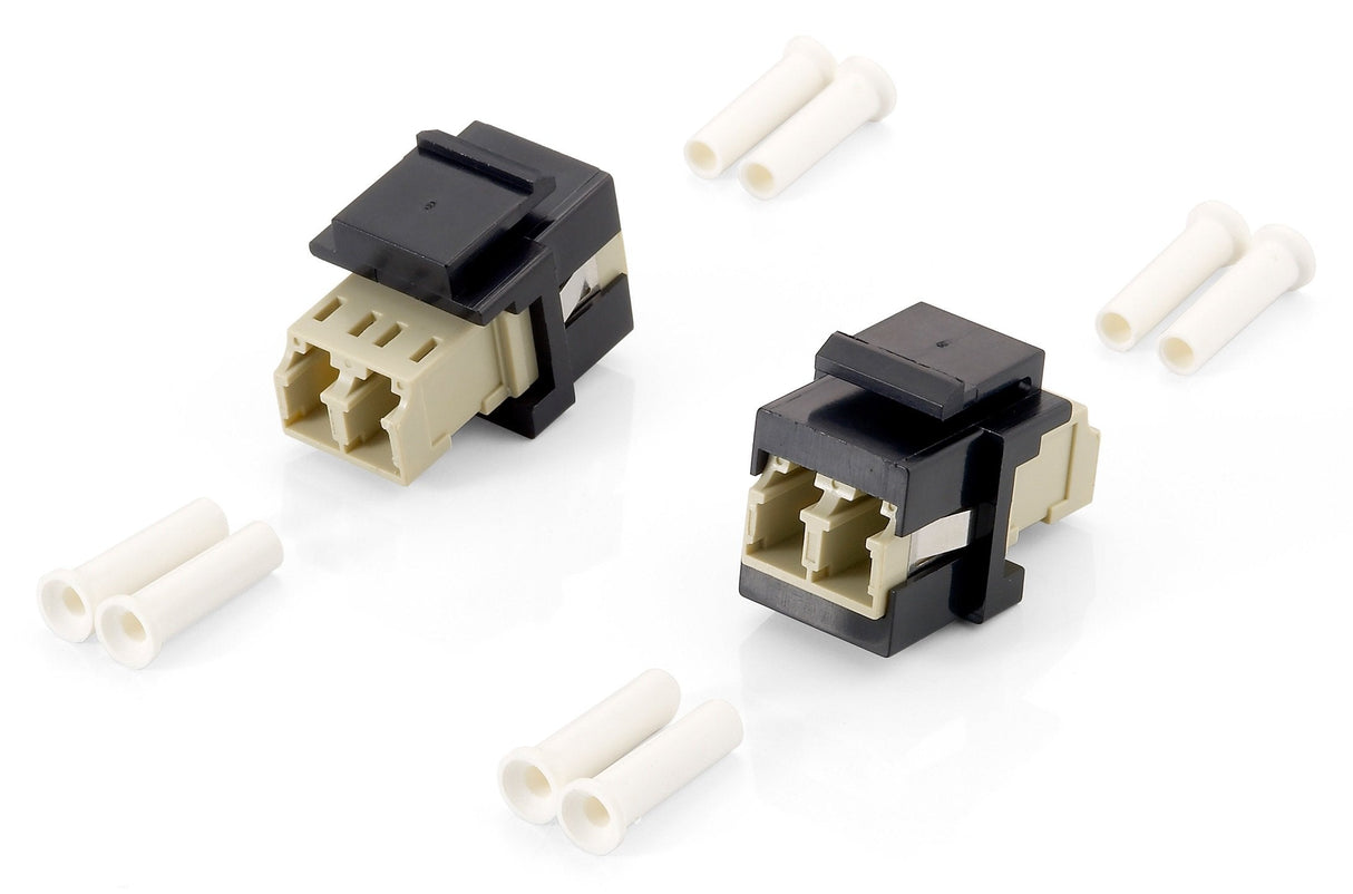 Equip 125570 Adaptador De Fibra Óptica Lc/Lc Beige, Negro 8 Pieza(S)
