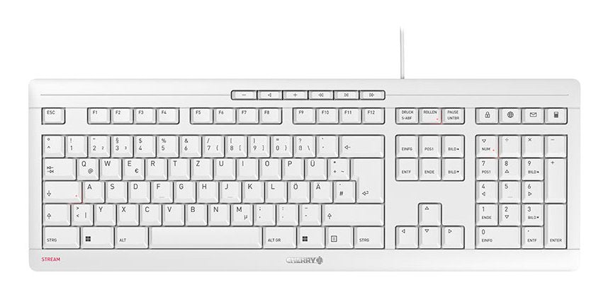 EAN 4025112090165 - CHERRY STREAM teclado Oficina USB QWERTZ Alemán Blanco imagen 1