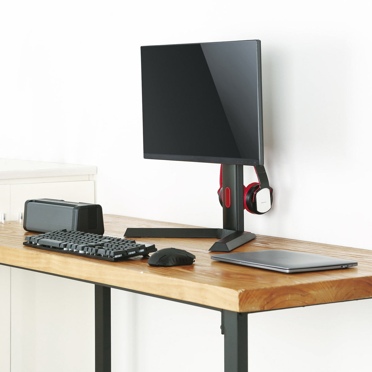 EAN 8433281009738 - TooQ DB1401TN-B soporte para monitor 81,3 cm (32") Escritorio Negro, Rojo imagen 9