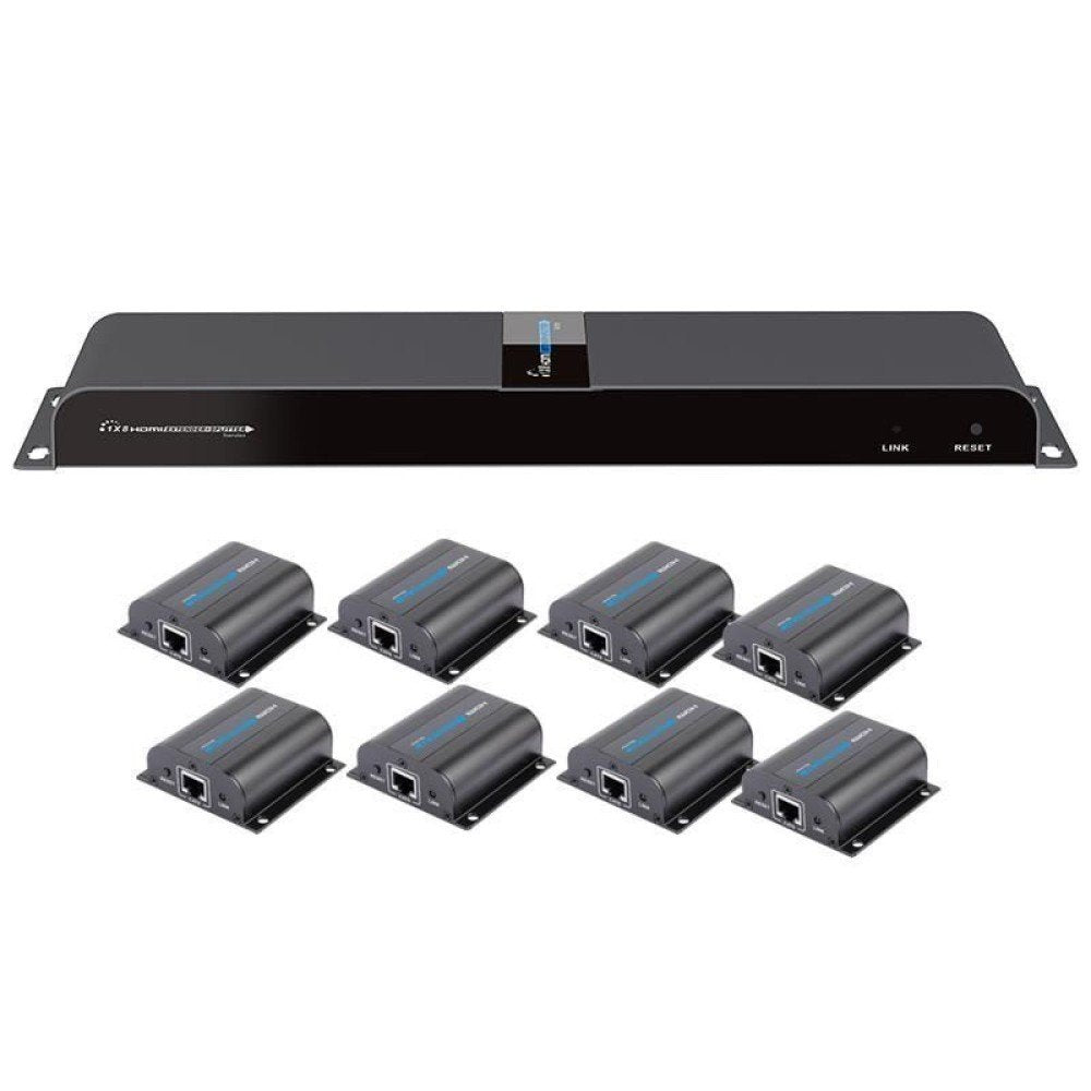 EAN 8054529028207 - Techly IDATA EX-HL81TY extensor audio/video Transmisor y receptor de señales AV Negro imagen 1
