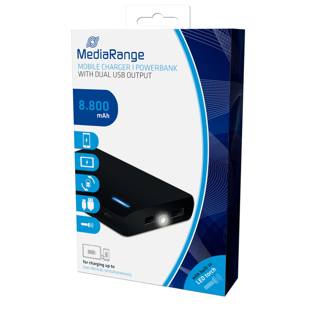 Mediarange Powerbank 8800 Mah