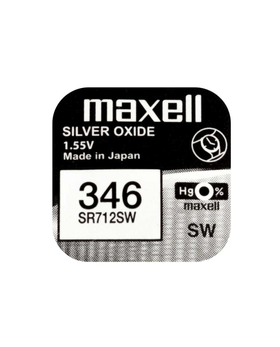 Maxell Pila Oxido Plata (346) Sr712sw Blister*1 Eu 0% Mercurio