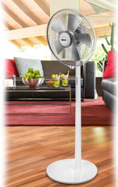 Unold 86820 Ventilador De Pie Silverline Blanco / Gris