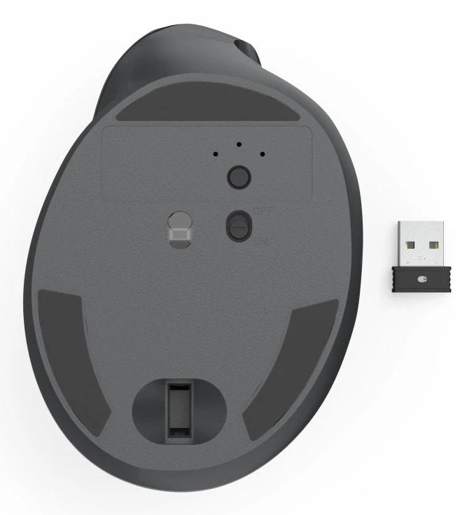 Mouse Hama Wireless Ewm-500r Ergonomic 2.4 Ghz Nano-Usb 7 Botones 1800 Dpi Negro
