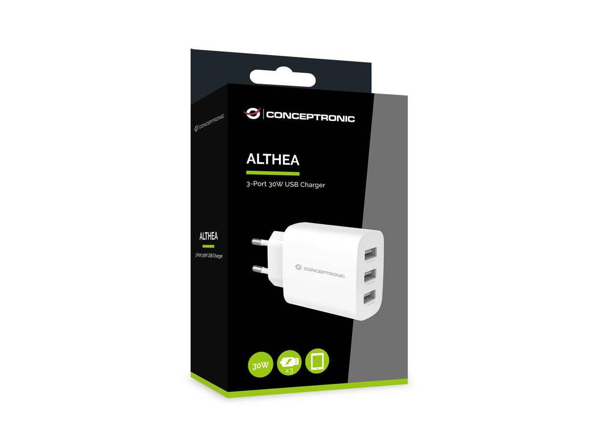 EAN 4015867230909 - Conceptronic ALTHEA13W cargador de dispositivo móvil Universal Blanco Corriente alterna Interior imagen 3