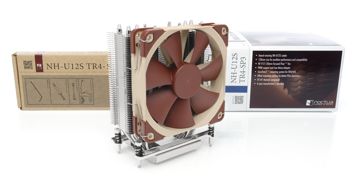 EAN 9010018000115 - Noctua NH-U12S TR4-SP3 sistema de refrigeración para ordenador Procesador Enfriador 12 cm Aluminio, Beige imagen 3