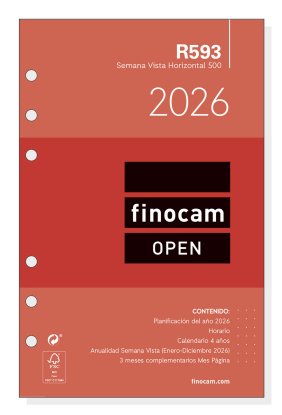 EAN 8422952401988 - Finocam 711580026 accesorio para organizador personal Recambio para agenda imagen 1