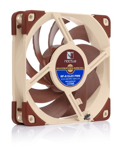 EAN 9010018100396 - Noctua NF-A12X25 PWM sistema de refrigeración para ordenador Carcasa del ordenador Ventilador 12 cm Marró imagen 2