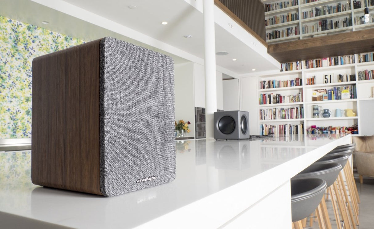 Wavemaster Base Altavoz De 2 Vías Gris, Madera Inalámbrico Y Alámbrico 30 W