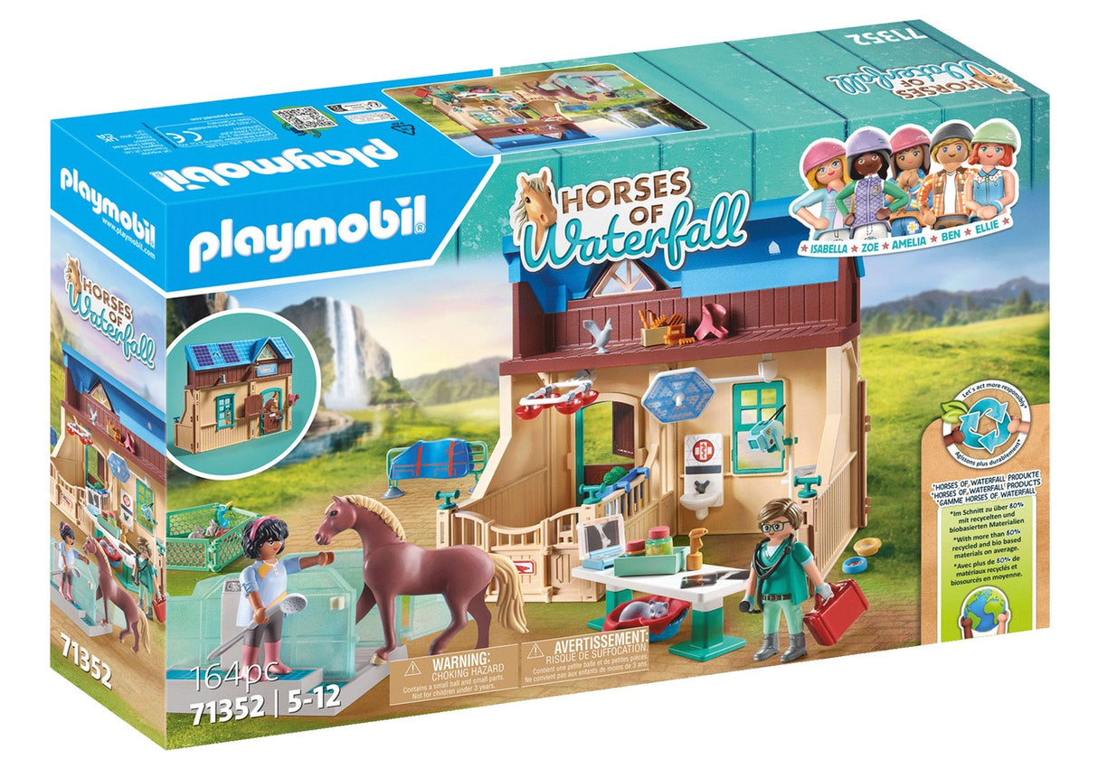 Playmobil 71352 Caballos De La Cascada Equitación Terapéutica Y Consulta Veterinaria, Juguete De Construcción