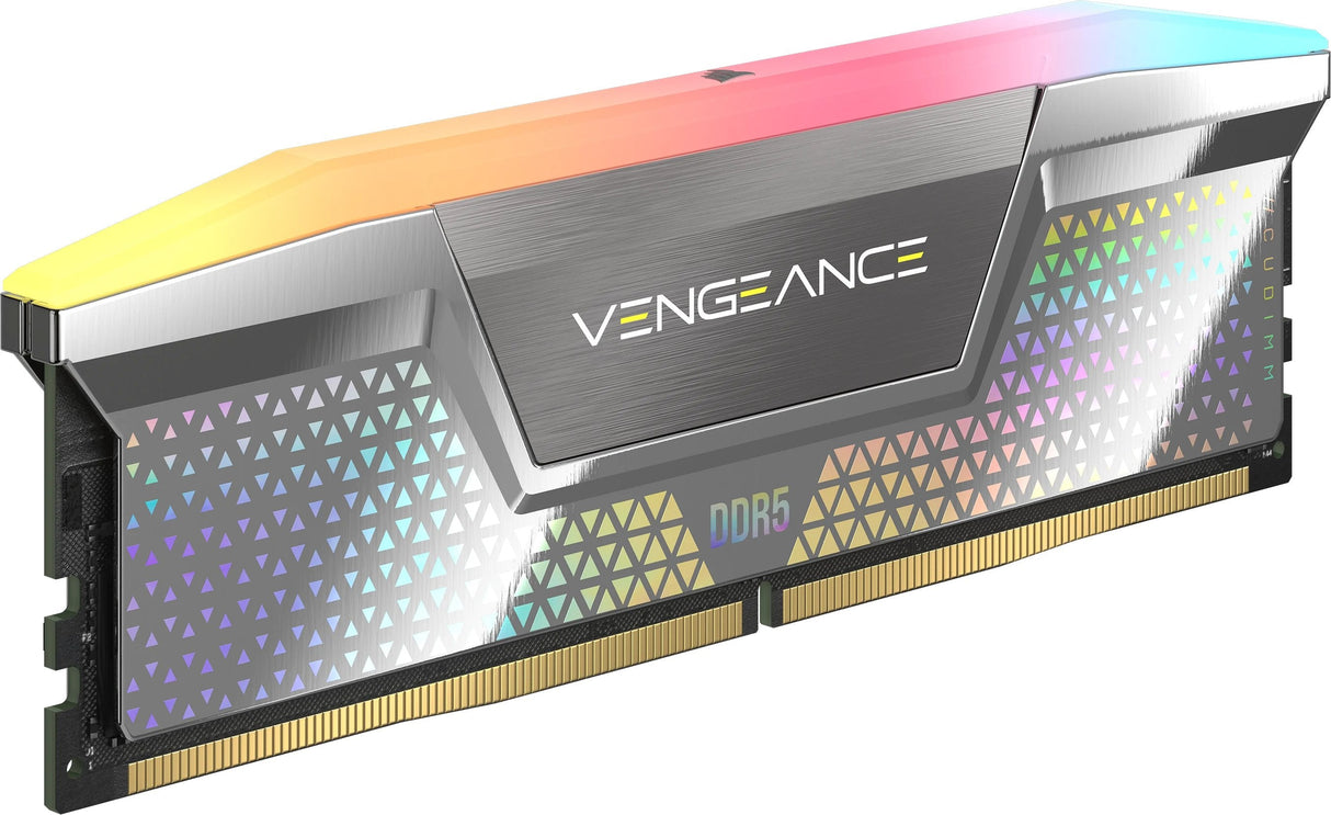 Memoria Corsair 48 Gb Ddr5-8400 2x 24 Gb Plateada, Cmhc48gx5m2x8400c40, Vengeance Rgb, Intel Xmp Cmhc48gx5m2x8400c40