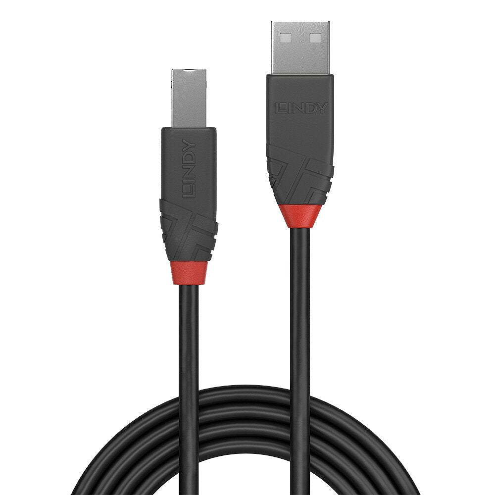 EAN 4002888366717 - Lindy 36671 cable USB USB 2.0 0,5 m USB A USB B Negro, Gris imagen 2