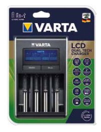 Cargador Varta Lcd Dual Tech Para Pilas Li-Ion Y Ni-Mh Sin Pilas 100/240v