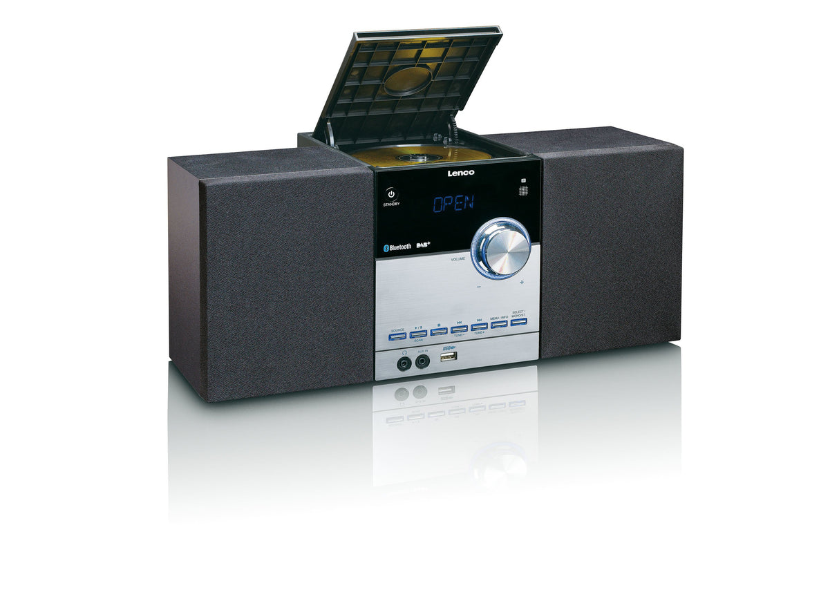 EAN 8711902039532 - Lenco MC-150 sistema estéreo portátil Analógico y digital 22 W DAB, DAB+, FM, PLL Negro, Plata Reproducci imagen 3