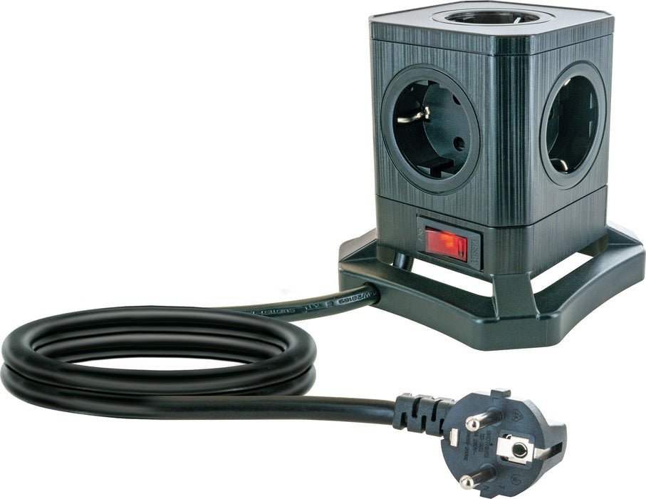 Tomas Schwaiger Power Tower 5 Elementos 7xschuko+2x Usb, 1,8m