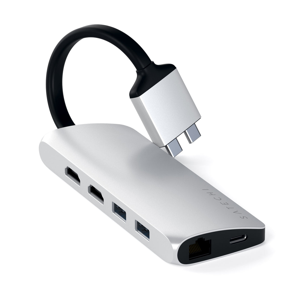 EAN 0879961008383 - Satechi ST-TCDMMAS base para portátil y replicador de puertos USB 3.2 Gen 1 (3.1 Gen 1) Type-C Plata imagen 1