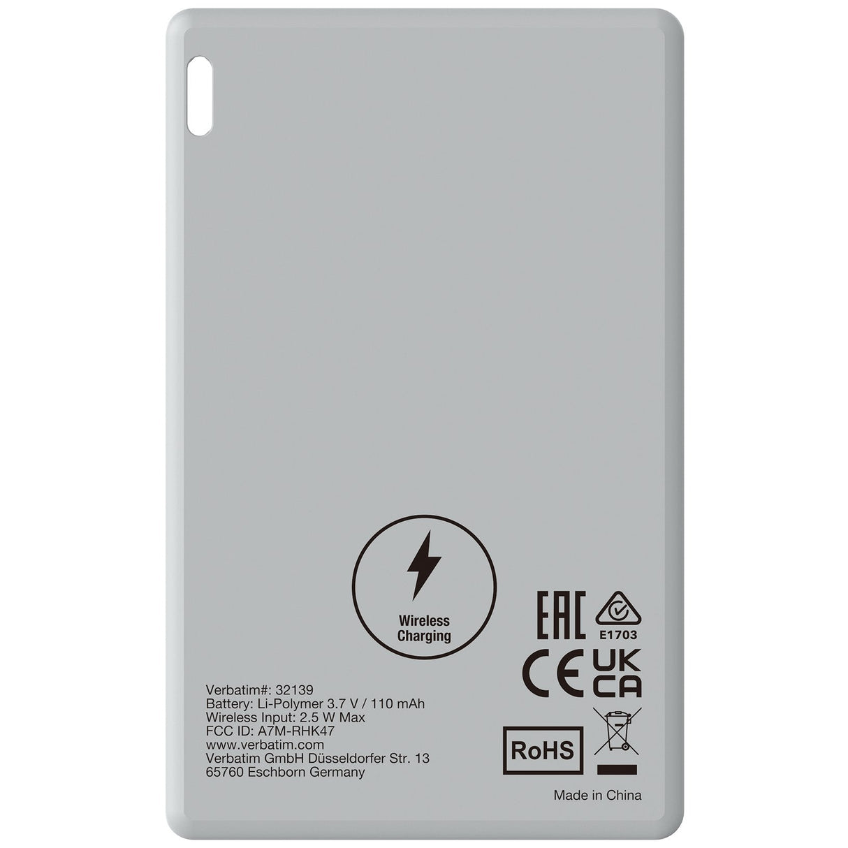 1x2 Verbatim My Finder Card Bt Schwarz/Silber Myfcr-02bs 32140