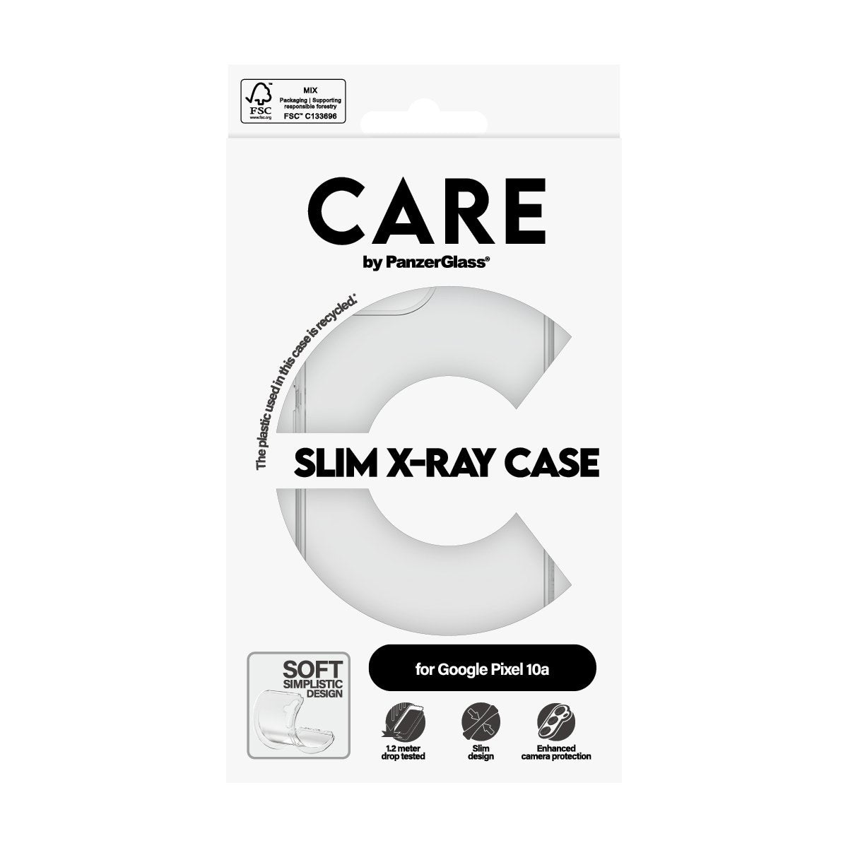 Care X-Ray Case Google Pixel 10a -Clear
