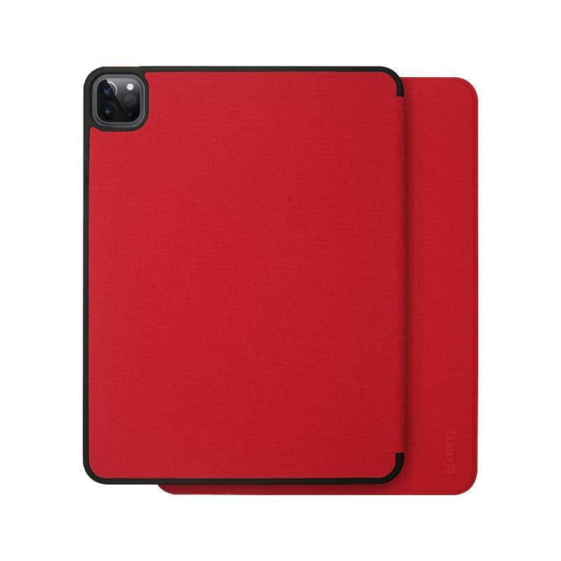 Funda Crong Flexfolio Para Pro 11" (2022-2021) / Ipad Air 10.9" (5-4 Gen.) Con Función Apple Pencil Rojo