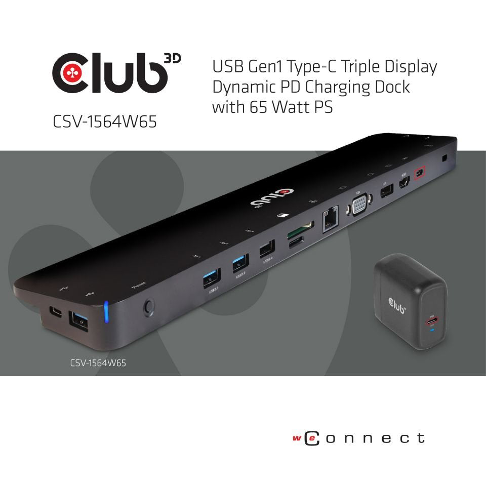 Club 3d Docking Station Usb/Hdmi/Dp