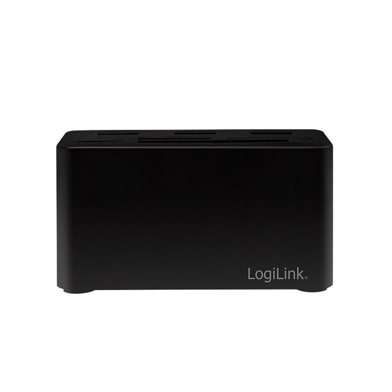 Hub Usb-C Logilink Mini Docking Negro 3xusb3.2/Admite Tarjetas Sd+Microsd+M2+Ms+Cf Cr0046
