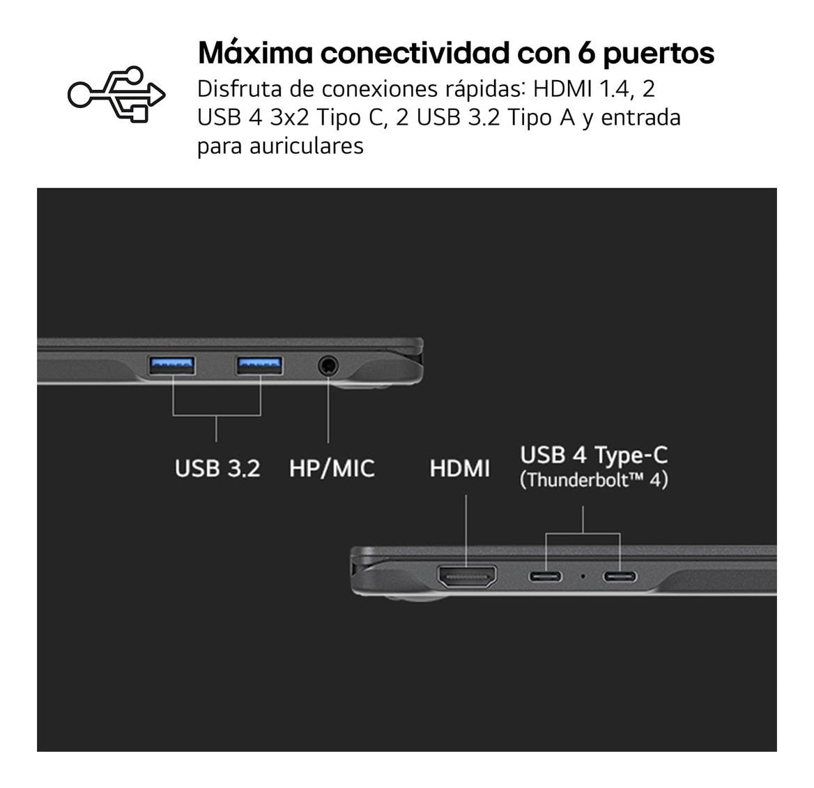 EAN 8806096443255 - LG Gram 16Z90RU-G.AA55B ordenador portatil Intel® Core™ i5 i5-1334U Portátil 40,6 cm (16") WQXGA 16 GB LP imagen 7